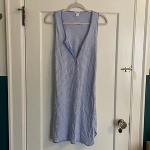 Lake nursing nightgown blue stripe XS